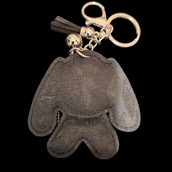 Sparkly Puppy Dog Rhinestone Bag Charm – Cute Dog Keychain Accessory - Picture 2 of 2